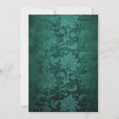 Fantasy Turquoise en Gold Bridesmaids Luncheon Kaart (Achterkant)