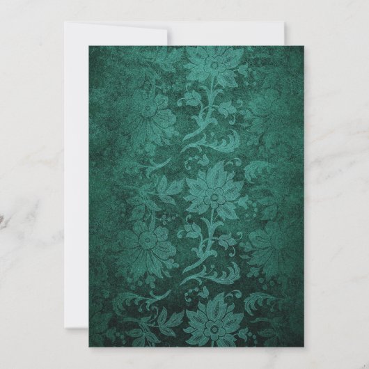 Fantasy Turquoise en Gold Bridesmaids Luncheon Kaart (Achterkant)