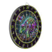 Fantasy Turtle Butterfly Rustic Lodge Decor Dartbord (Voorkant Links)