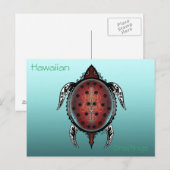 Fantasy Turtle Tattoo Briefkaart (Voorkant / Achterkant)