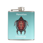 Fantasy Turtle Tattoo Heupfles (Voorkant)