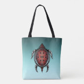 Fantasy Turtle Tattoo Tote Bag (Achterkant)