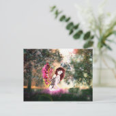 Fantasy Twilight Fairy Magical Briefkaart (Staand voorkant)