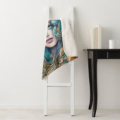 Fantasy Underwater Goddess Abstract Artwork Sherpa Deken (In situ)