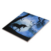 Fantasy Unicorn Art Tegel Tegeltje (Zijkant)