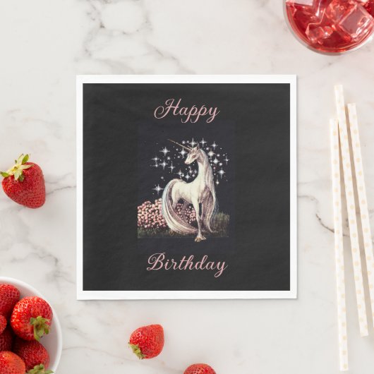 Fantasy Unicorn Birthday Servet (Insitu)