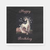 Fantasy Unicorn Birthday Servet (Voorkant)