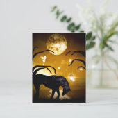 Fantasy unicorn en fairies briefkaart (Staand voorkant)