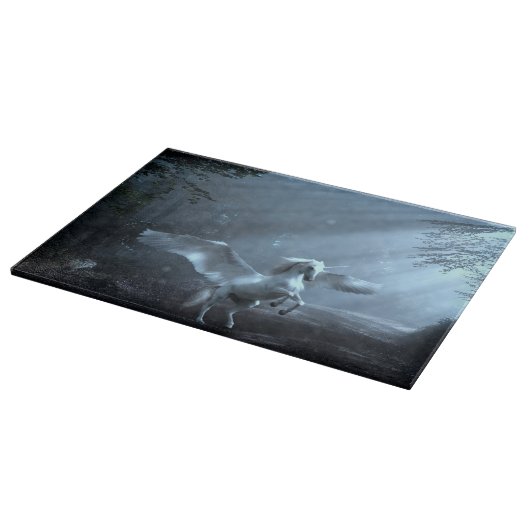 Fantasy Unicorn in Forest Snijplank (Hoek)