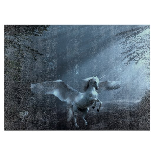 Fantasy Unicorn in Forest Snijplank (Voorkant)
