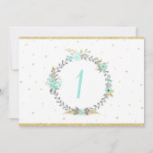 Fantasy Unicorn Invitation 7X5 Kaart (Achterkant)