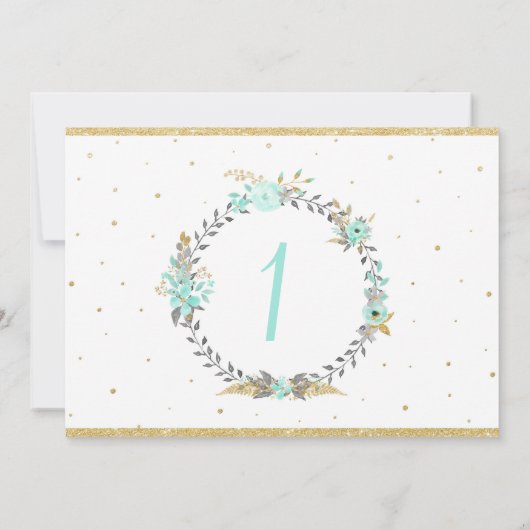 Fantasy Unicorn Invitation 7X5 Kaart (Achterkant)