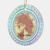 Fantasy Unicorn Keramisch Ornament (Links)