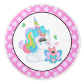 Fantasy unicorn meisjes kamerknop keramische knop (Voorkant)