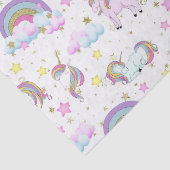 Fantasy unicorn patroonmeisjes tissuepapier (Detail)