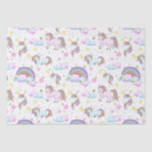 Fantasy unicorn patroonmeisjes tissuepapier (Voorkant)