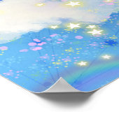 Fantasy unicorn-poster voor meisjes poster (Hoek)