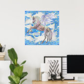 Fantasy unicorn-poster voor meisjes poster (Thuiskantoor)