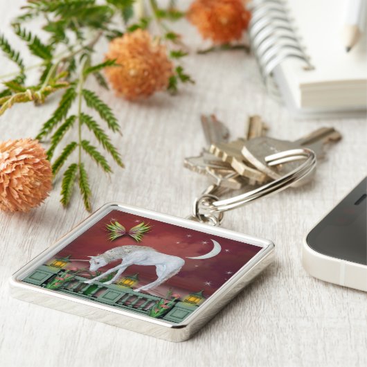 Fantasy Unicorn Sleutelhanger (Zijkant)