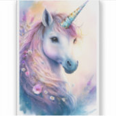 Fantasy Unicorn Sticker (Voorkant)