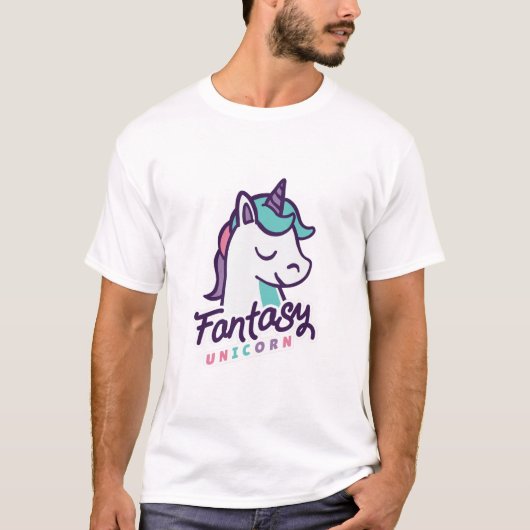 Fantasy Unicorn T-shirt (Voorkant)