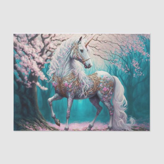 Fantasy Unicorn Tissuepapier (Voorkant)