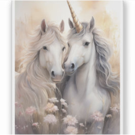 Fantasy Unicorn Transparant Sticker