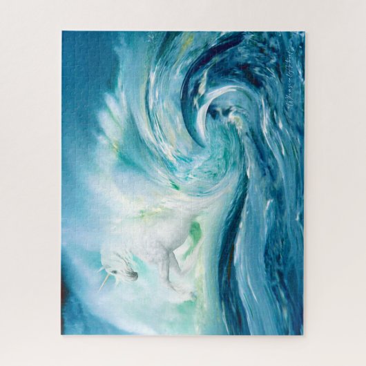 Fantasy Unicorn van het Zee Legpuzzel (Verticaal)