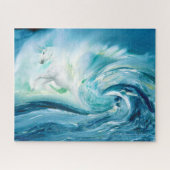 Fantasy Unicorn van het Zee Legpuzzel (Horizontaal)