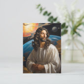 *~* Fantasy Universum met Planet Earth AP50 Briefkaart (Staand voorkant)