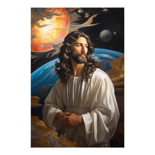 *~* Fantasy Universum met Planet Earth AP50 Foto Afdruk (Voorkant)