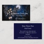 Fantasy Vampire Dark Angel-Visitekaartjes Visitekaartje (Voorkant / Achterkant)
