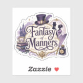 Fantasy van omgangsvormen sticker (Vel)