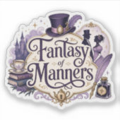 Fantasy van omgangsvormen sticker (Voorkant)