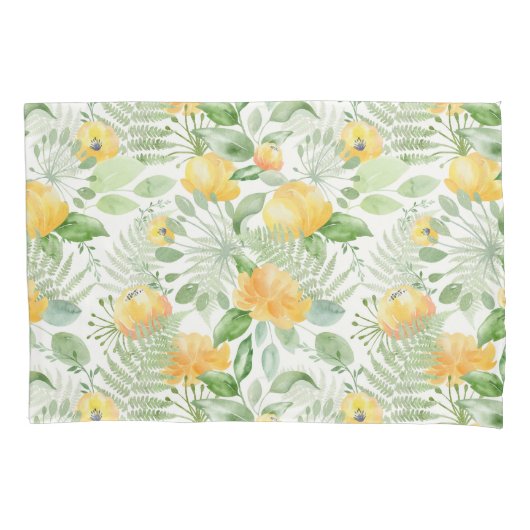 Fantasy varen en Floral Lemon-y Kussensloop (Voorkant)