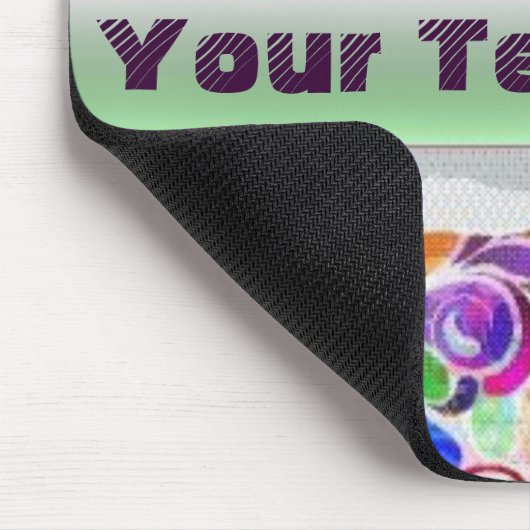 Fantasy vectorbloem Mousepad Muismat (Hoek)