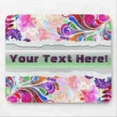 Fantasy vectorbloem Mousepad Muismat (Voorkant)