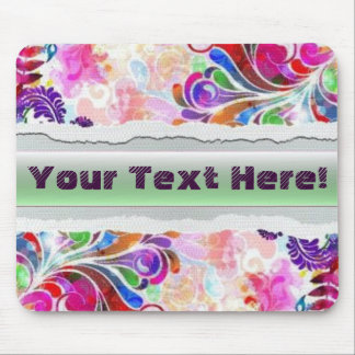 Fantasy vectorbloem Mousepad Muismat