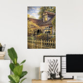 Fantasy Victoriaanse Peperkoek I Poster (Thuiskantoor)