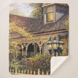 Fantasy Victorian Gingerbread I Sherpa Deken