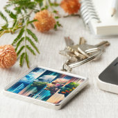 Fantasy vier jaar Schattige Sleutelhanger (Zijkant)