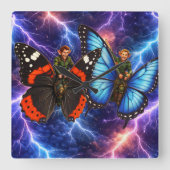 Fantasy vierkante wandklok (Voorkant)