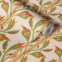 Fantasy Vine van rode, groene, gouden bladeren op