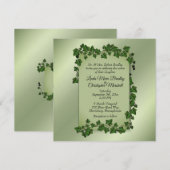 Fantasy Vines Wedding Invitation 5,5 x 5,5 inch Kaart (Voorkant / Achterkant)