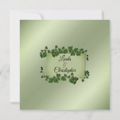 Fantasy Vines Wedding Invitation 5,5 x 5,5 inch Kaart (Achterkant)