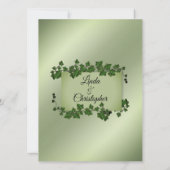 Fantasy Vines Wedding Invitation Kaart (Achterkant)