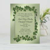 Fantasy Vines Wedding Invitation Kaart (Staand voorkant)