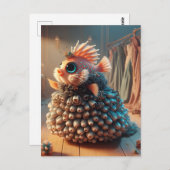 Fantasy Vis in een Jurk Briefkaart (Voorkant / Achterkant)