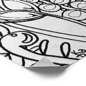 Fantasy vlinder, bloem Kleurend poster 16 "x24" (Hoek)