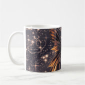 Fantasy Vlinder Goud Glitter Koffiemok (Links)